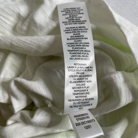 Chico's Women's Green Yellow Embroidered Top Size 3 XL Lightweight Boho Flowy - Picture 9 of 11